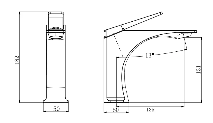 Basin faucet mixture
