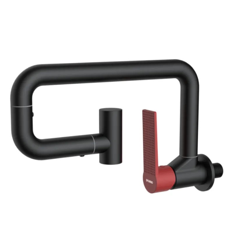 Basin wall faucet single
