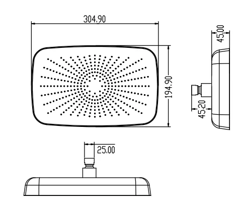 Overhead shower