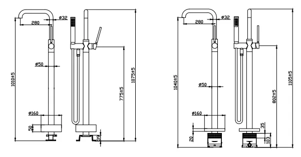 Bathtub faucet open /Bathtub faucet conceal